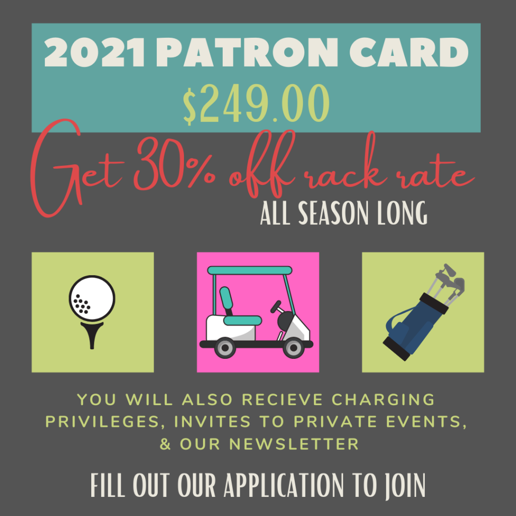 2021 Patron Card Flyer